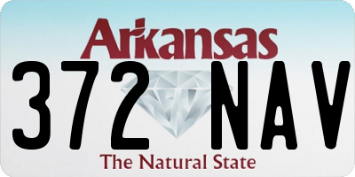 AR license plate 372NAV