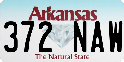 AR license plate 372NAW