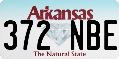 AR license plate 372NBE