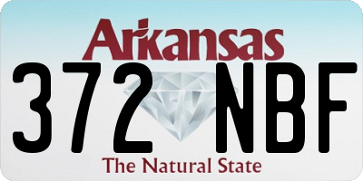 AR license plate 372NBF