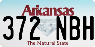 AR license plate 372NBH
