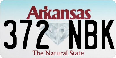 AR license plate 372NBK