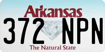 AR license plate 372NPN