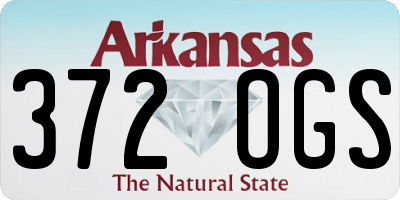 AR license plate 372OGS