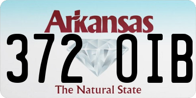 AR license plate 372OIB