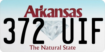 AR license plate 372UIF