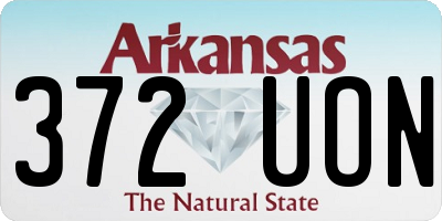 AR license plate 372UON