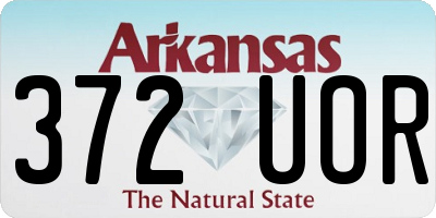 AR license plate 372UOR