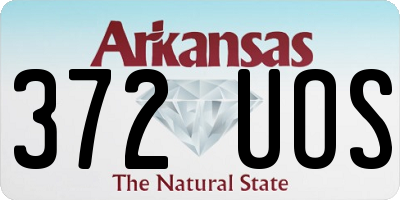AR license plate 372UOS
