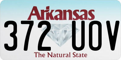 AR license plate 372UOV