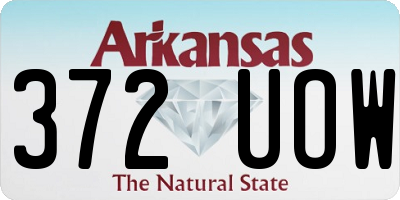AR license plate 372UOW