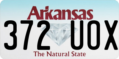 AR license plate 372UOX