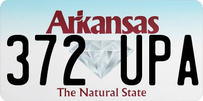 AR license plate 372UPA