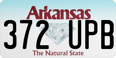 AR license plate 372UPB