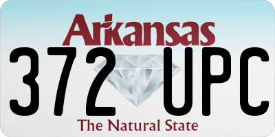 AR license plate 372UPC