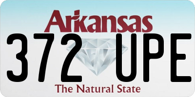 AR license plate 372UPE