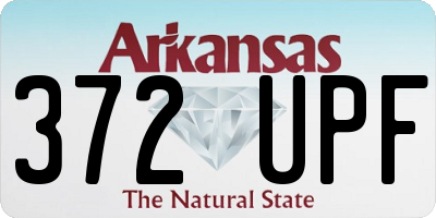 AR license plate 372UPF