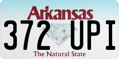 AR license plate 372UPI
