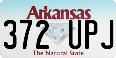 AR license plate 372UPJ