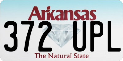 AR license plate 372UPL
