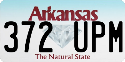 AR license plate 372UPM