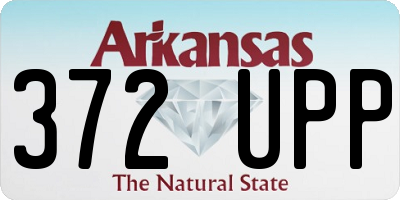 AR license plate 372UPP