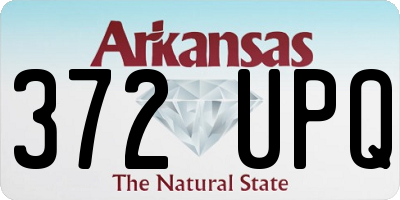 AR license plate 372UPQ