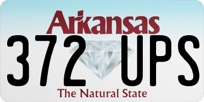 AR license plate 372UPS