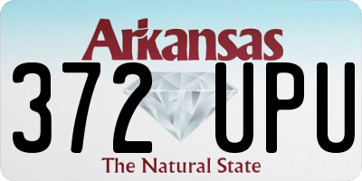 AR license plate 372UPU