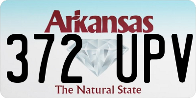 AR license plate 372UPV