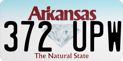 AR license plate 372UPW