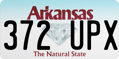 AR license plate 372UPX
