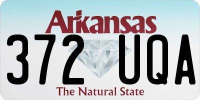 AR license plate 372UQA