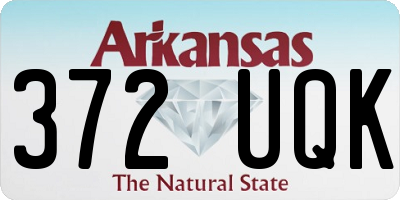 AR license plate 372UQK