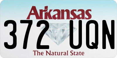 AR license plate 372UQN