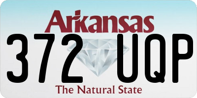 AR license plate 372UQP