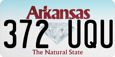 AR license plate 372UQU