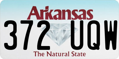 AR license plate 372UQW