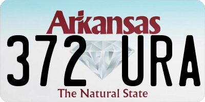 AR license plate 372URA