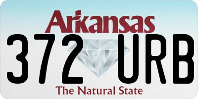 AR license plate 372URB