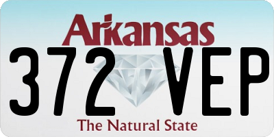 AR license plate 372VEP