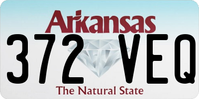 AR license plate 372VEQ