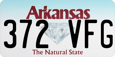 AR license plate 372VFG