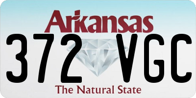 AR license plate 372VGC