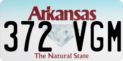 AR license plate 372VGM