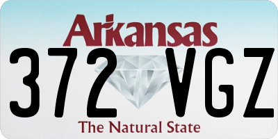 AR license plate 372VGZ