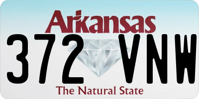 AR license plate 372VNW
