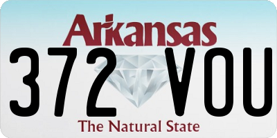 AR license plate 372VOU