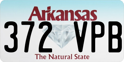 AR license plate 372VPB