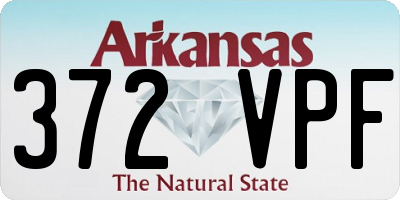 AR license plate 372VPF
